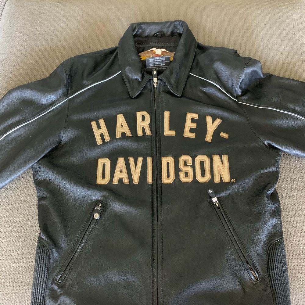 Men’s 100 anniversary Harley Leather